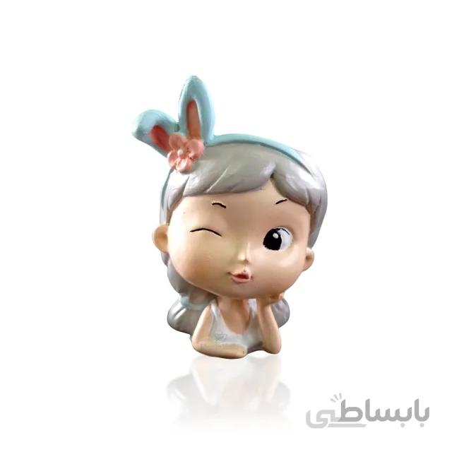 گلدان پلی استر فانتزی طرح دختر