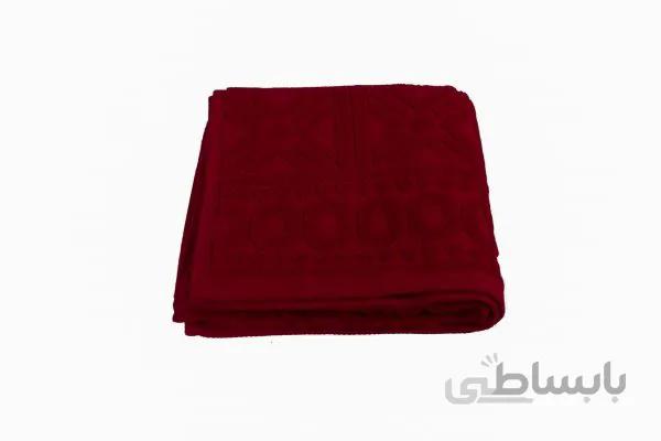 حوله دستی Bera Home طرح ورساچ رنگ زرشکی