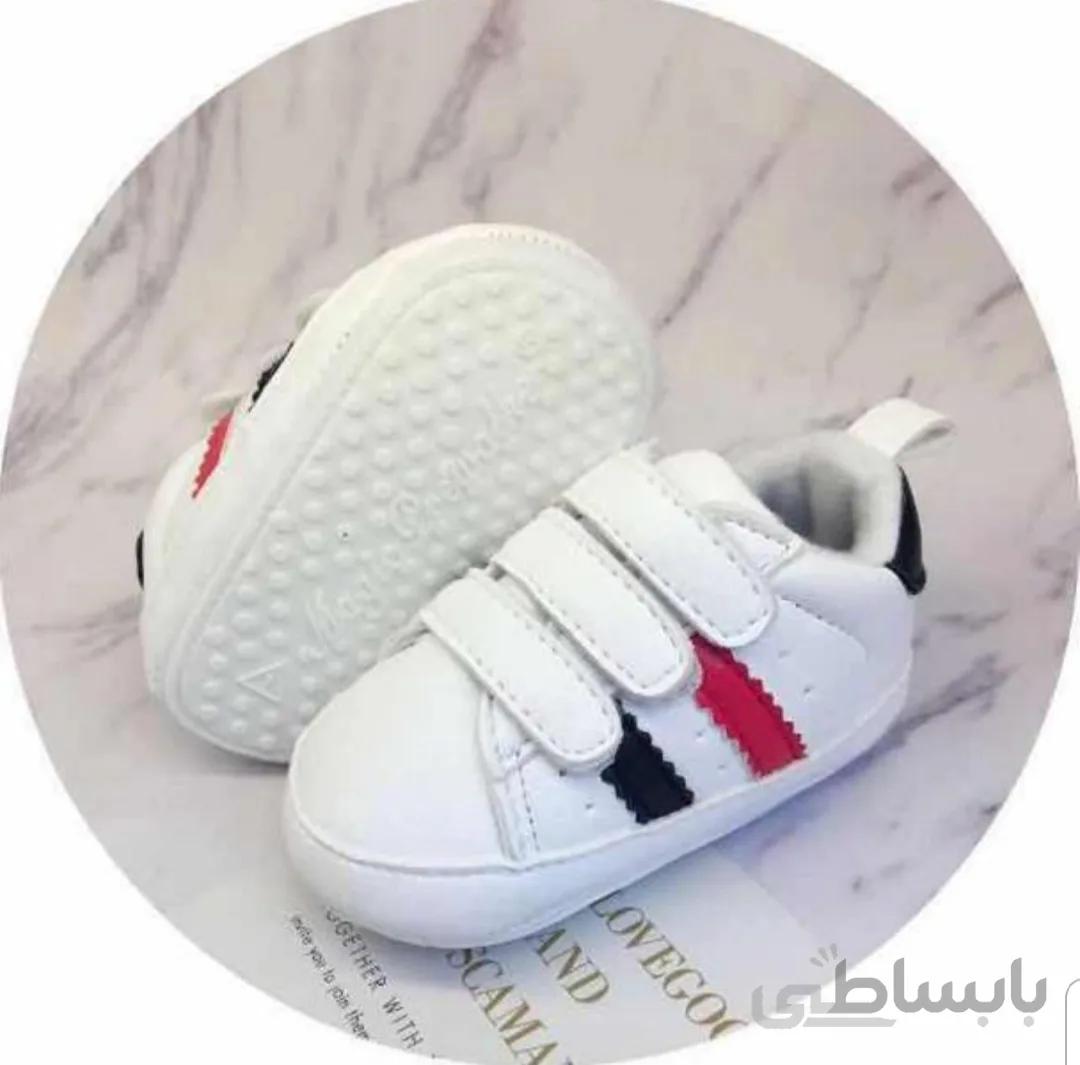 پاپوش سه چسب(دوخط قرمز مشکی)