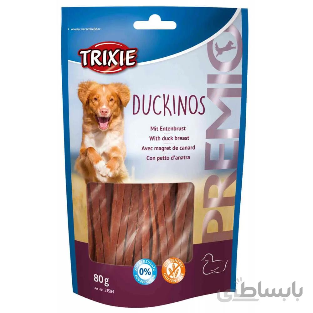 تشویقی سگ تریکسی مدل Duckinos وزن 80 گرم ا Trixie Duckinos for Dog 80g