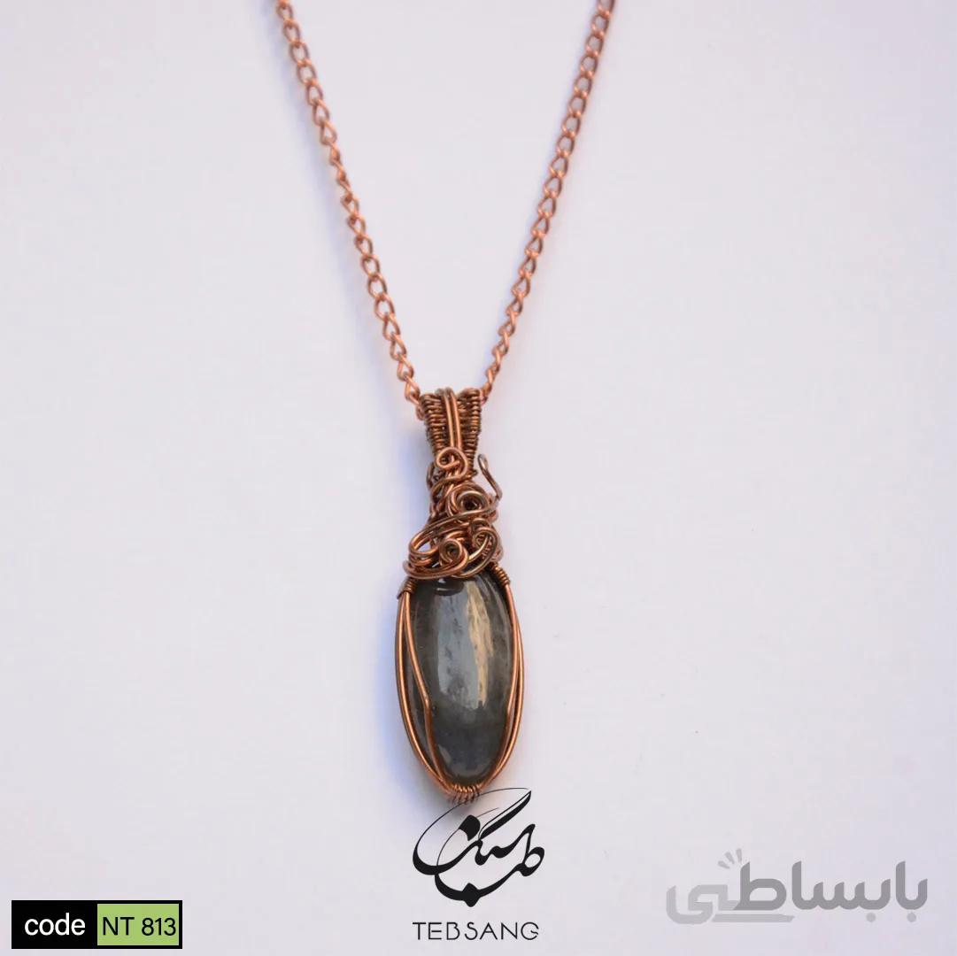 گردنبند زنانه سنگ لابرادوریت NT-813