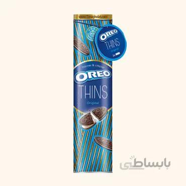 بیسکویت OREO کرمدار ساده اورجینال استوانه فلزی