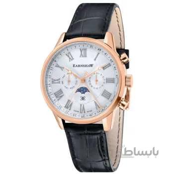 توماس ارنشاو مردان ES-0017-08 افسر نمایشگر آنالوگ کوارتز ساعت سیاه سوئیس ا Thomas Earnshaw Men's ES-0017-08 Officer Analog Display Swiss Quartz Black Watch