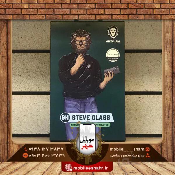 گلس استیو گرین مدل 9H Steve Glass Green 12ProMax