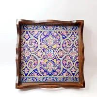 سینی مربع دکوپاژ کد ۱۵