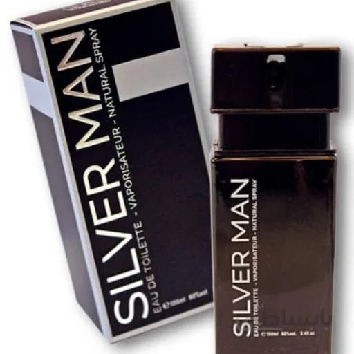 ادکلن ادو تویلت مردانه سیلور من مدل silver man حجم 100 میلی لیتر