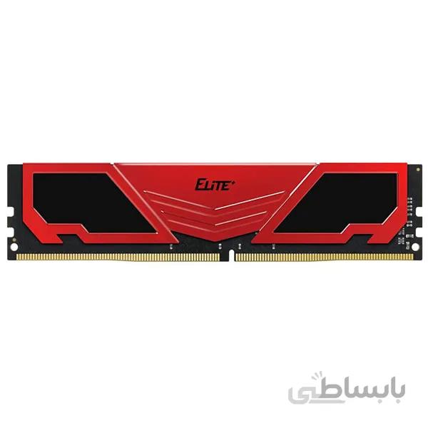 رم کامپیوتر DDR4 تک کاناله 3200 مگاهرتز CL22 تیم گروپ مدل ELITE PLUS ظرفیت 16 گیگابایت ا Team Group ELITE PLUS DDR4 3200MHz CL22 SINGEL Desktop RAM -16 GB
