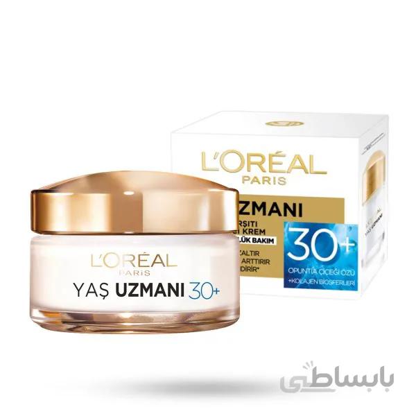 کرم بازسازی کننده و ضد پیری لورآل مدل +30 حجم 50 میل LOREAL