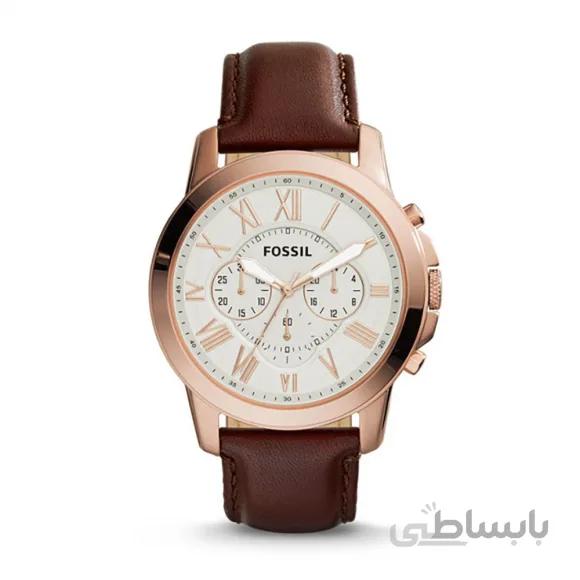 ساعت مچی مردانه کرنوگراف فسیل مدل Grant FS4991 با بدنه استیل ا Fossil Men's Grant Stainless Steel Chronograph Quartz Watch