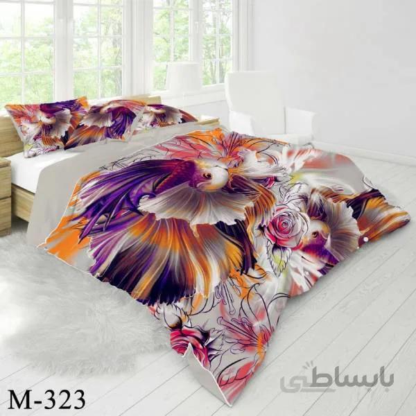 روتختی سه بعدی ساتن ابریشم ترک طرح مدرن کد M 323