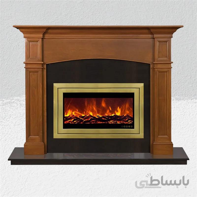 شومینه برقی زمینی آوالون با فریم چوبی ALW009
