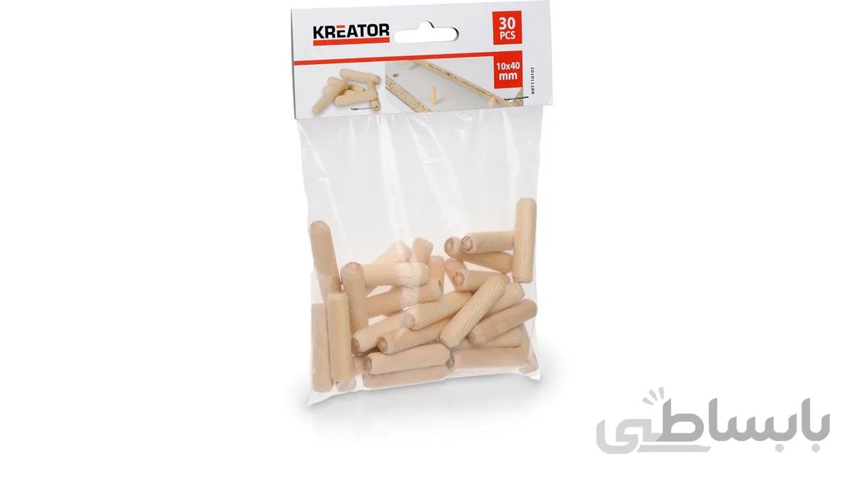 رول پلاک چوبی KRT (40*10 میلی‌متر / 30عددی / KRT110103)