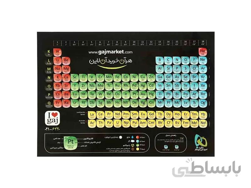 پوستر جدول مندلیف گاج سایز A4