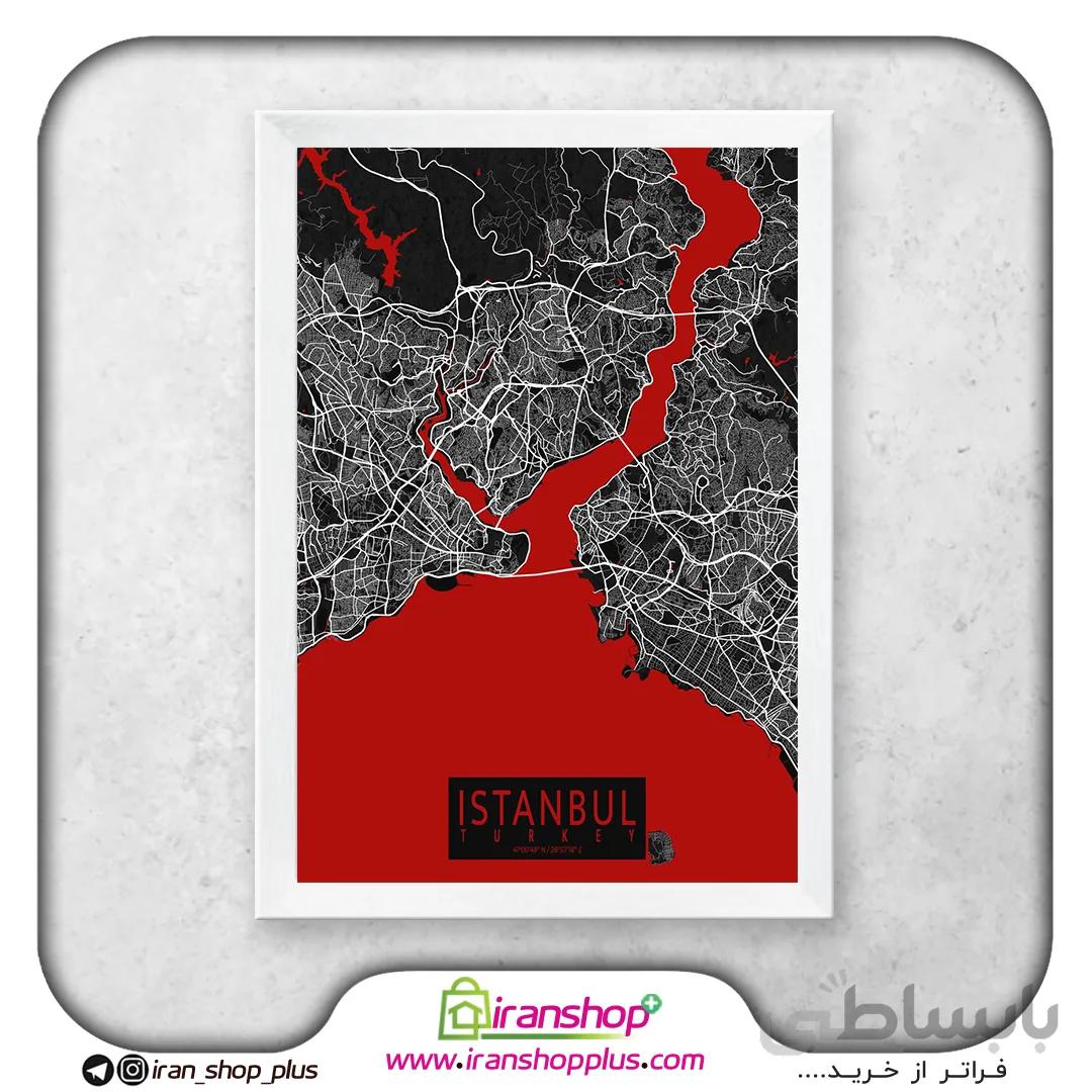 تابلو نقشه شهر استابول با تم Oriental