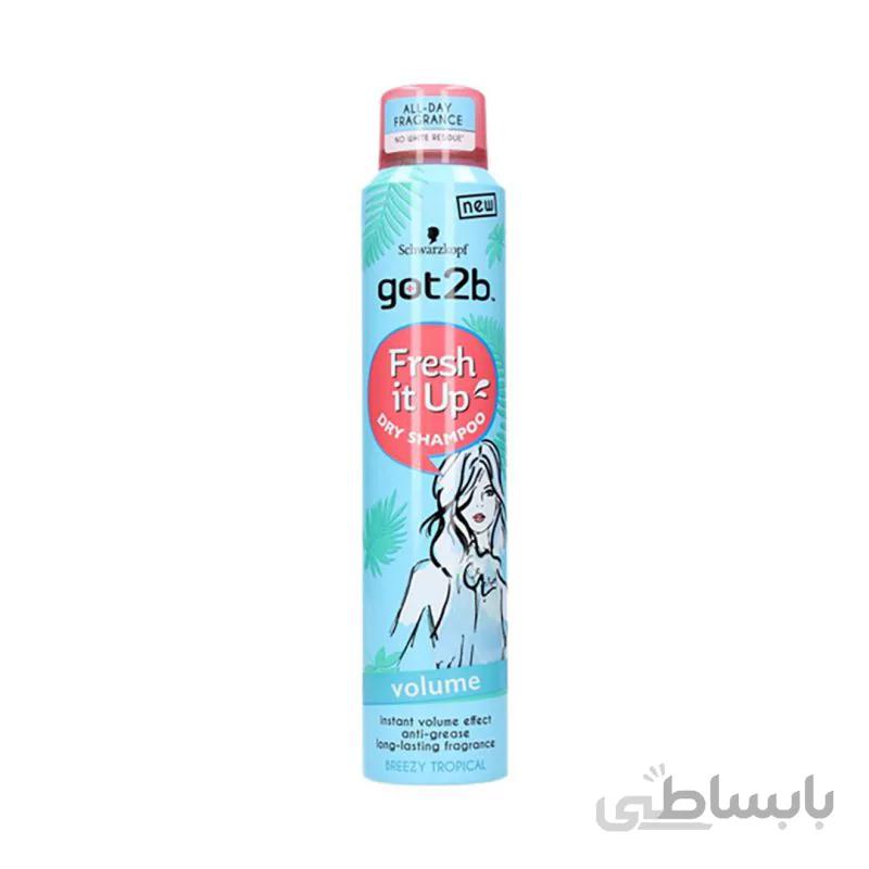 شامپو خشک بدون ابکشی گات توبی شوارزکوف Schwarzkopf Got2b Texture Dry Shampoo