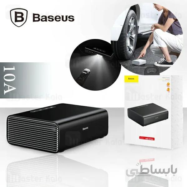 کمپرسور باد بیسوس Baseus Smart Inflator Pump CRCQB01-01 دارای چراغ LED