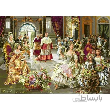 نخ و نقشه تابلو فرش طرح فرانسوی کد 100