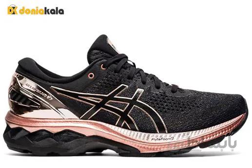 کفش کتونی اورجینال پیاده روی و ورزشی آسیکس کیانو 27 Asics GEL-KAYANO 27 PLATINUM 1012B015-001 ا Original ketone shoes for walking and sportsAsics GEL-KAYANO 27 PLATINUM 1012B015-001