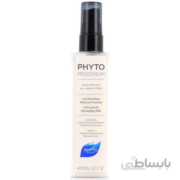 اسپری فیتو Phyto مدل پروژنیوم progenium حجم 150 میل | ضد گره خوردن مو و آبرسان و مغذی قوی ا PHYTO Phytoprogenium Ultra-Gentle Detangling Milk 150ml
