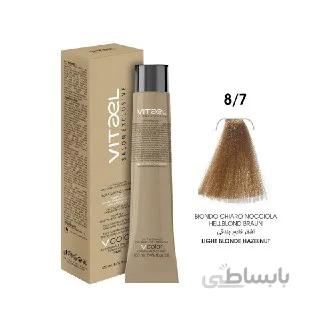 رنگ مو ویتاال vitael شماره 8.7 بلوند شکلاتی روشن