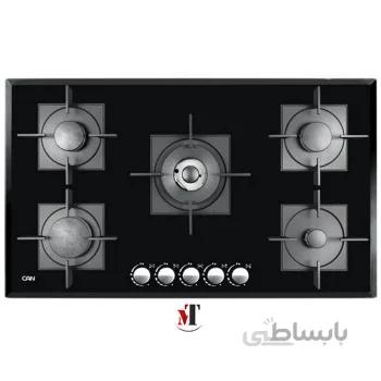اجاق گاز ۵ شعله شیشه‌ای کن مدل ۵۲۷G ا Can Gas Hob model 527G