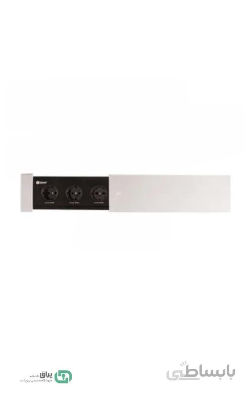 پریز برق کشویی یک طرفه فانتونی مدل N424 نقره ای ا Desk connection panels