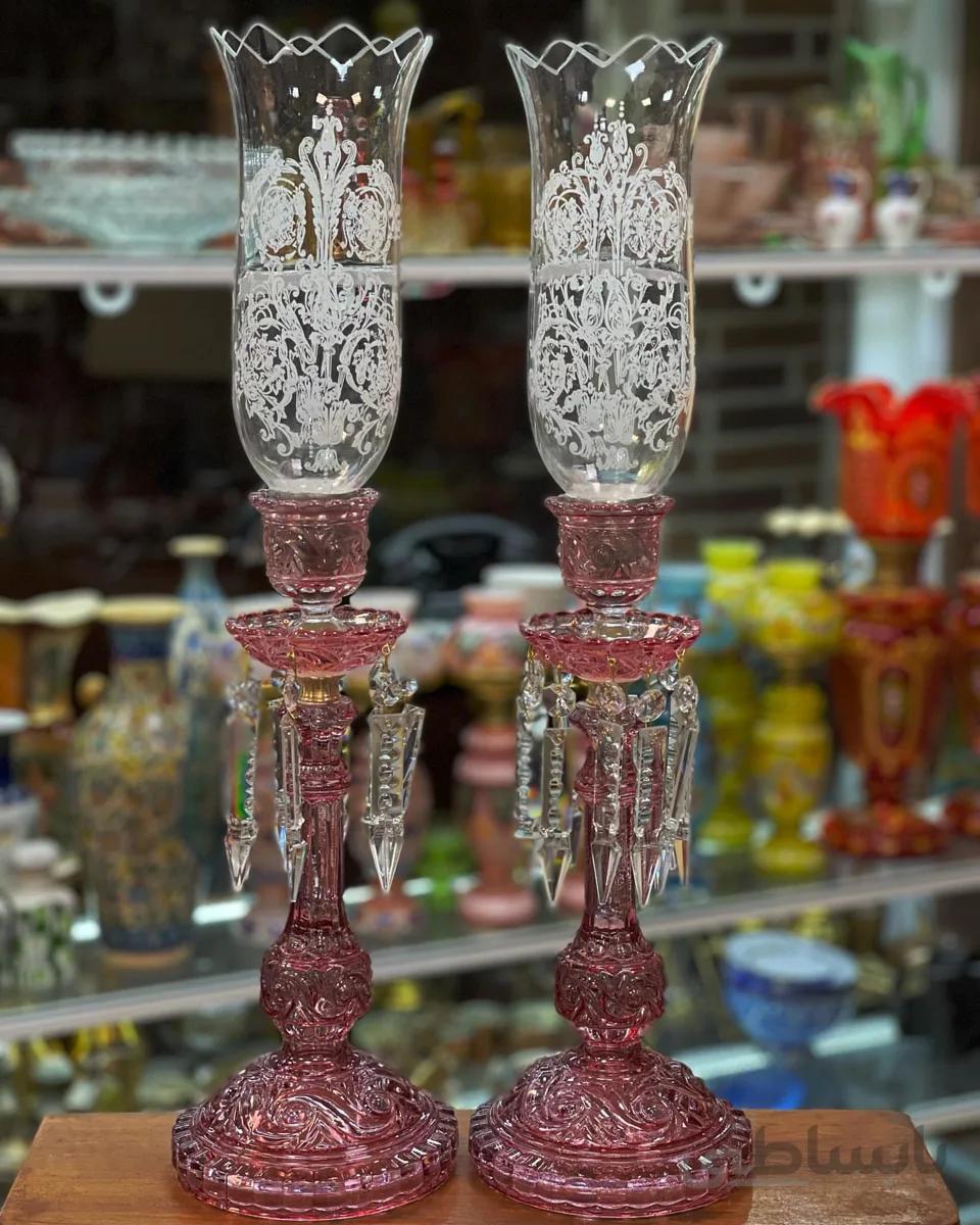 شمعدان چشم بلبلی صورتی کم یاب