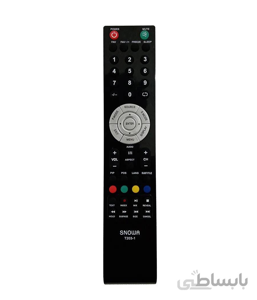 کنترل تلویزیون اسنوا SNOWA T203-1