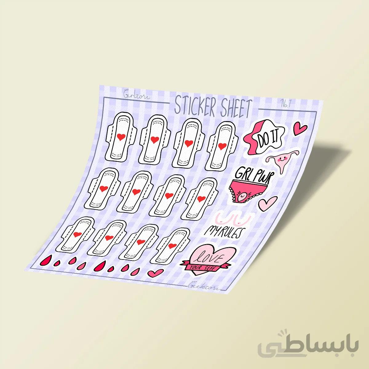 استیکر بولت ژورنال Girltori NO.1