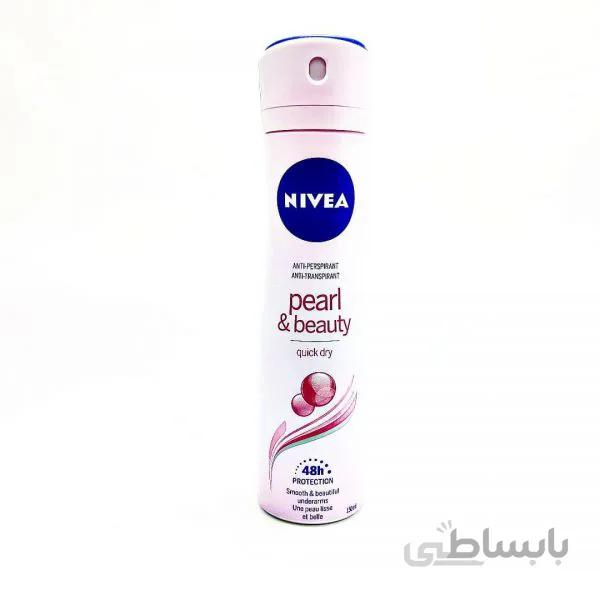اسپری خوشبوکننده بدن نیوا پیرل اند بیوتی Nivea Pearl and Beauty