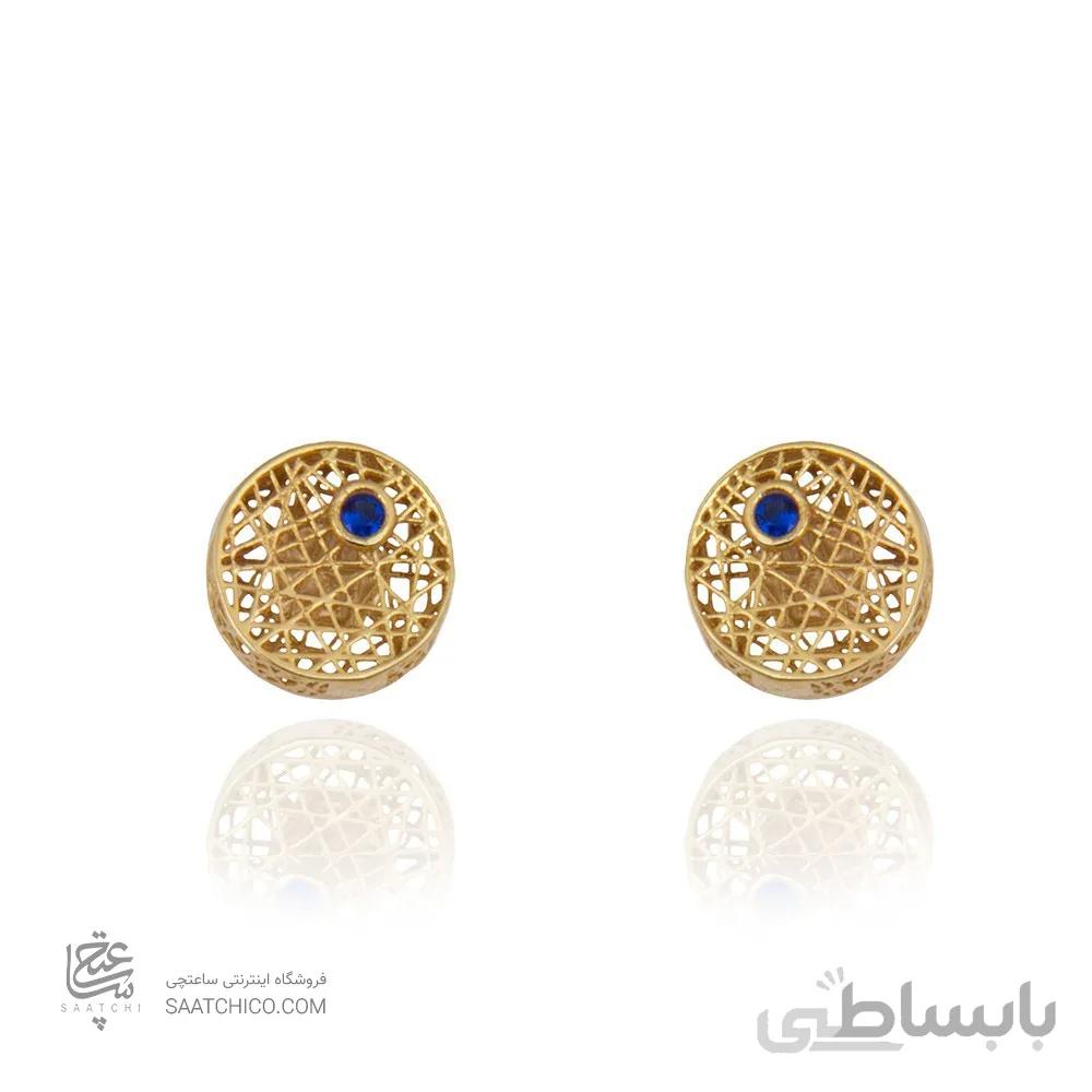 گوشواره طلا طرح فیوژن دایره کد CE341