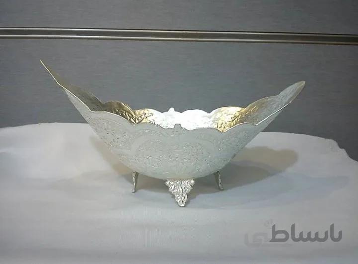 کشکول قایقی نقره نما کد ۱۰۱۵۰۷