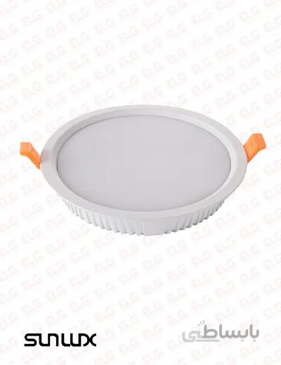 پنل SMD بک لایت توکار گرد 24 وات سان لوکس مدل PB24R