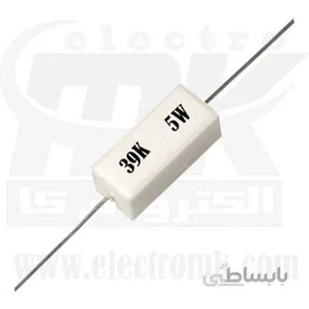 مقاومت آجری ۵ وات ۳۹ کیلواهم