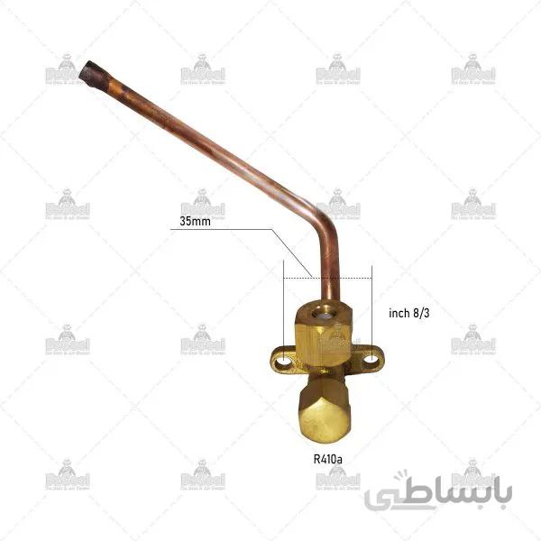 شیر سرویس گاز410 سایز 3/8 اینچ