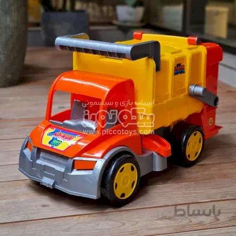 کامیون اسباب بازی حمل زباله Trash Truck نارنجی زرد کد 3545F3