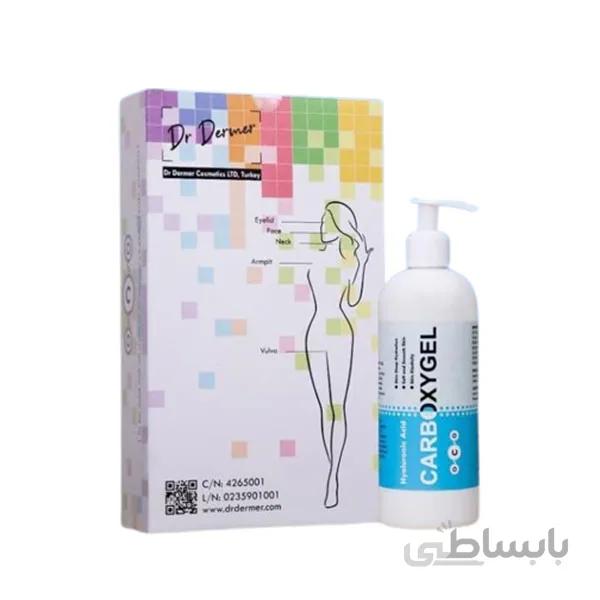 ژل کربوکسی تراپی هیالورونیک اسید دکتر درمر حجم 425 میلی لیتر