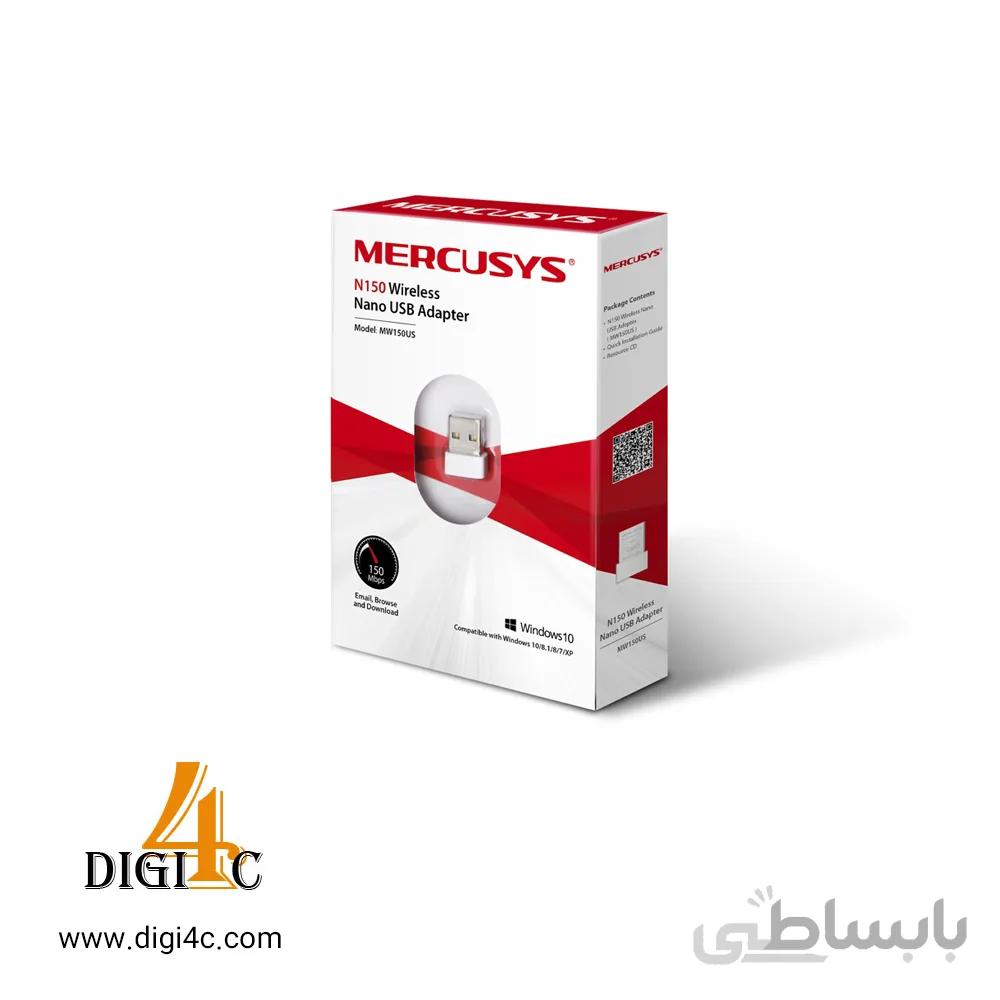 کارت شبکه مرکوسیس USB بی سیم mercusys MW150US Wireless Nano USB Adapter