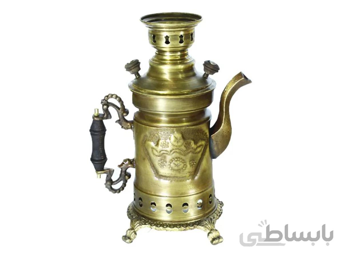 سماور ذغالی قلم زنی مدل شکاری