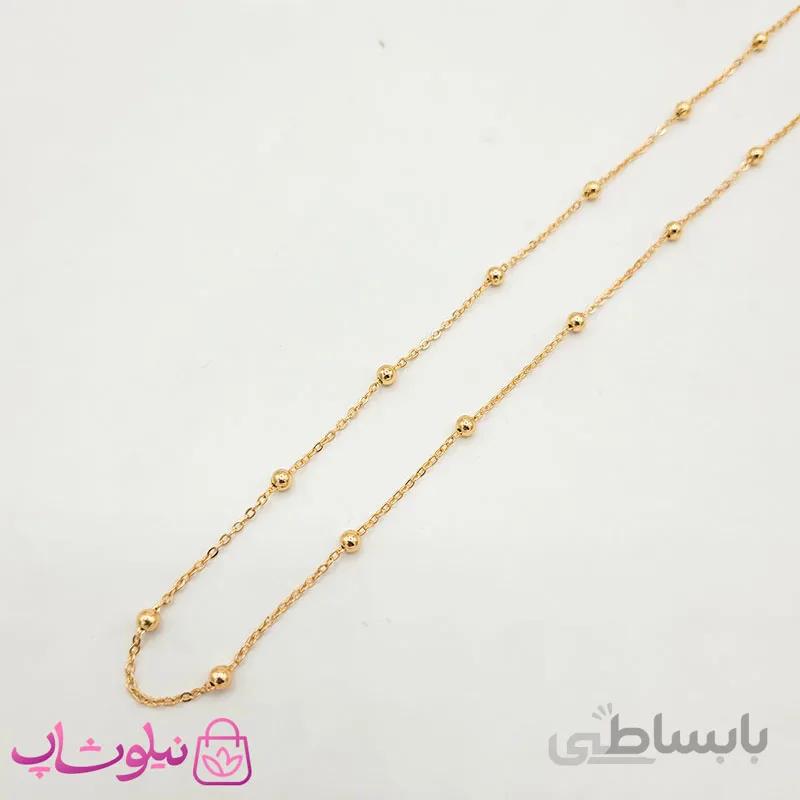 زنجیر گردنبند زنانه ژوپینگ مدل توپی