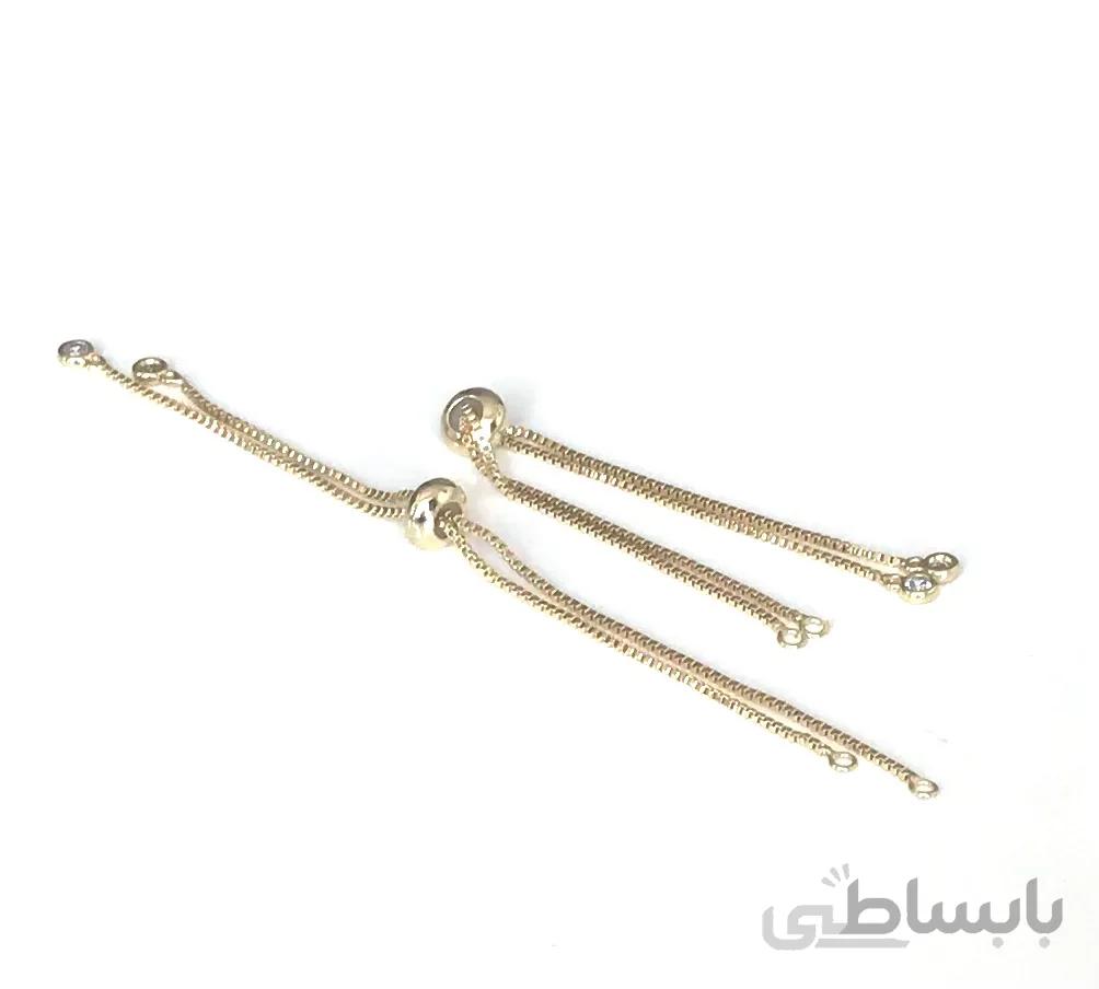 بند دستبند آسانسوری مدل ونیزی رنگ طلایی و نقره ای
