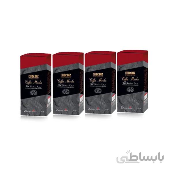 قهوه فوری موکا با قارچ گانودرما دکتر بیز پک 4 عددی