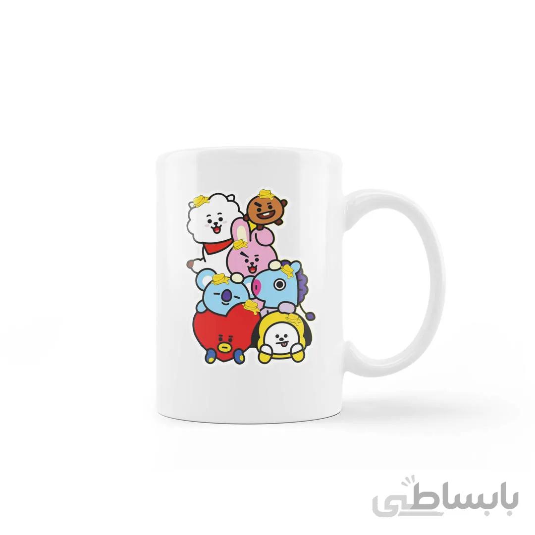 ماگ BTS طرح BT21 کد 204009