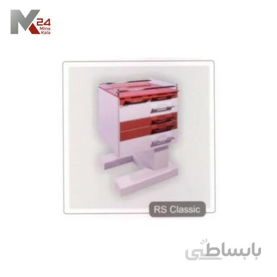 روتور 4 کشو مدل کلاسیک همراه با شیشه رویه و حفاظ UV+ دستگیره استیل RS Classic