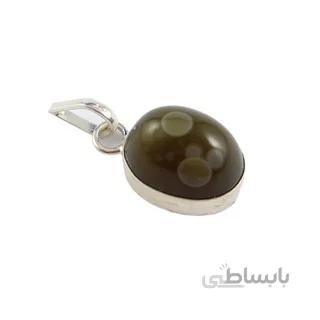آویز گردنبند نقره با عقیق باباقوری اصل کد 2184 ا قیمت به شرط خرید تیمی