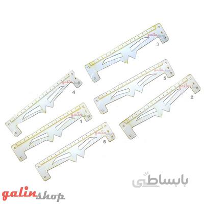 پک شش عددی شابلون طراحی ابرو مدرج ژله ای
