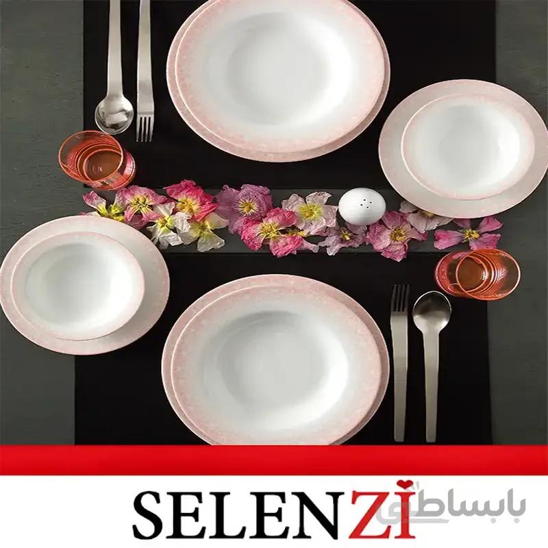 چینی زرین 6 نفره ساکورا صورتی یک
