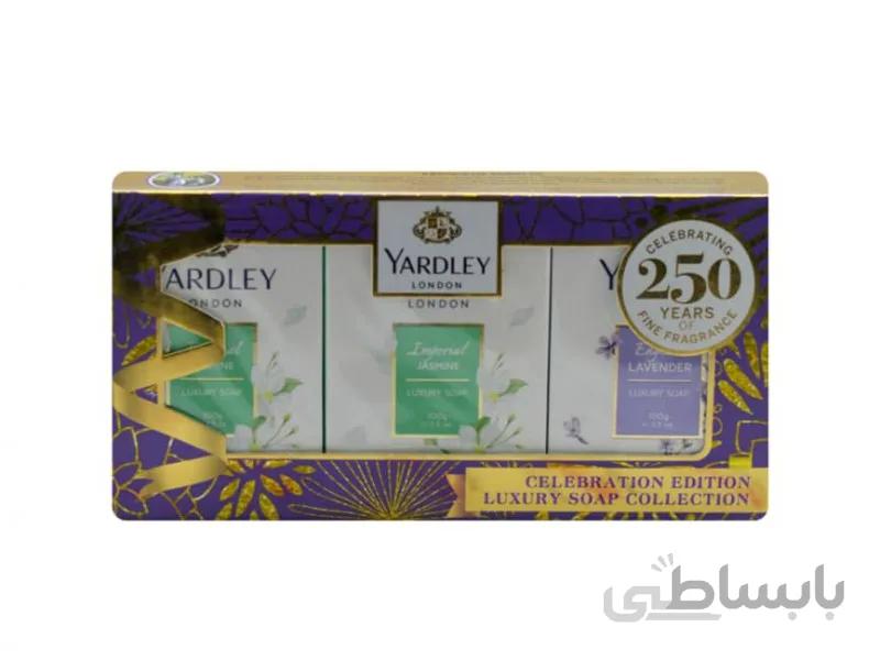 بسته صابون لاوندر انگلیسی و گل یاس یاردلی Yardley English Lavender وزن 300 گرم