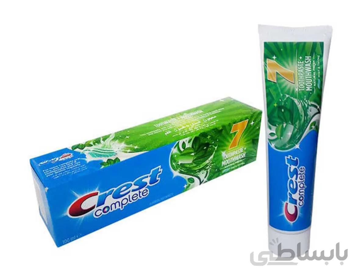 خمیر دندان کرست اصل مدل Complete 7 Toothpaste Mouthwash حجم 100 میلی لیتر ا crest