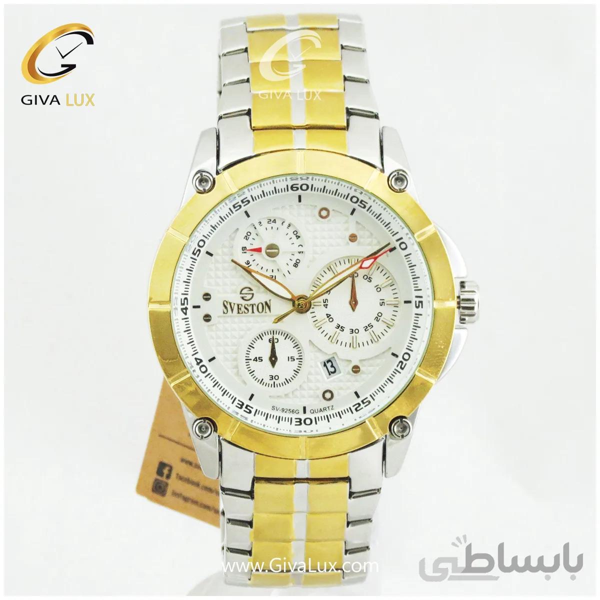ساعت مچی مردانه طرح سه موتوره سوستون دو رنگ SV-9256